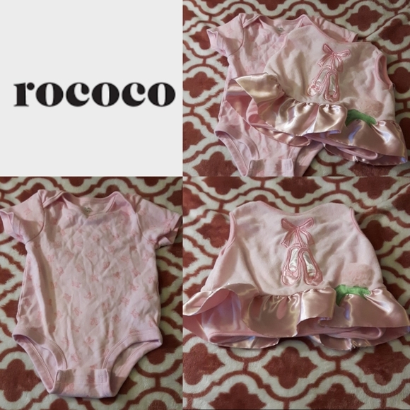 size 18M two-piece ballerina onesie an bib - Picture 6 of 6